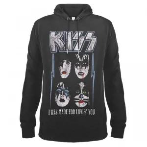 Amplified Unisex Adult I Was Made For Loving You Kiss Hoodie