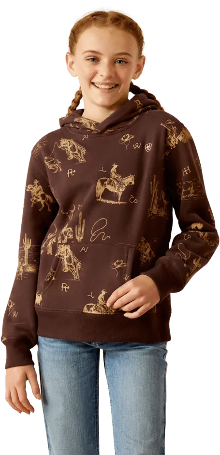 Ariat Girl's Ranch Scene Hoodie