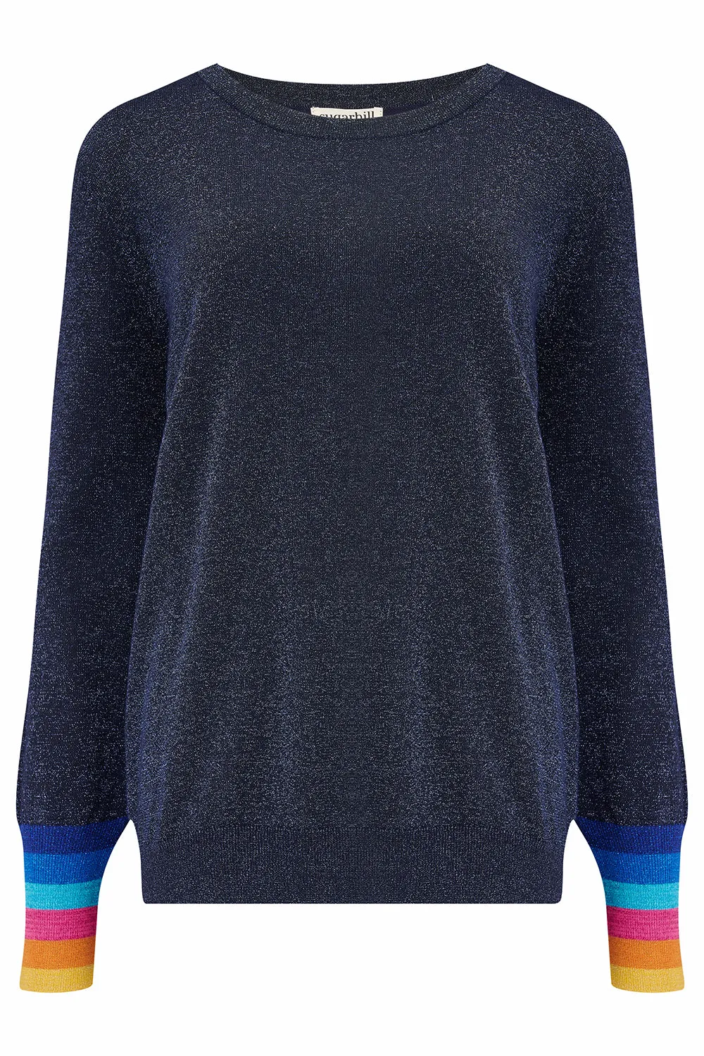 Astrid Jumper - Navy, Sparkle Cuffs