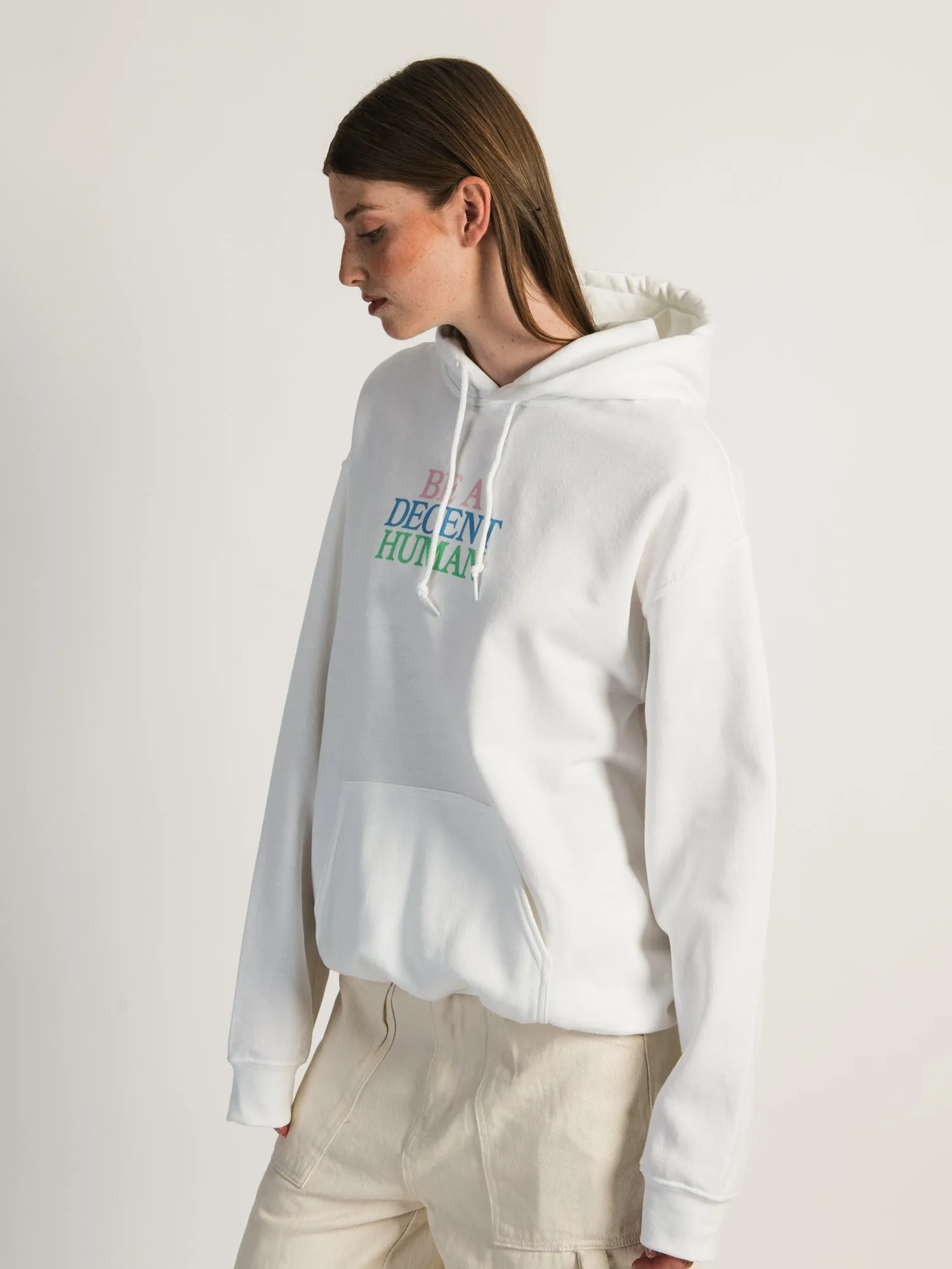 BARSTOOL SPORTS BE A DECENT HUMAN PULLOVER HOODIE