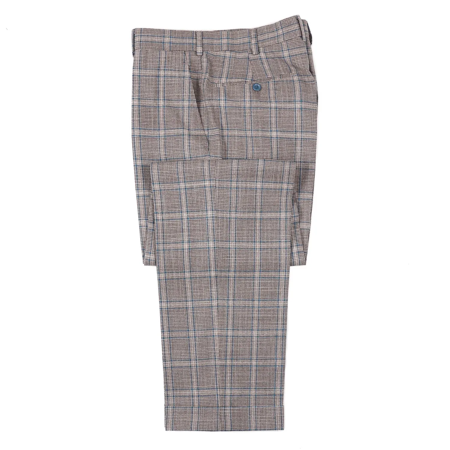 Belvest Slim-Fit Layered Check Wool-Silk Suit