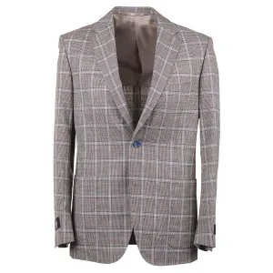 Belvest Slim-Fit Layered Check Wool-Silk Suit