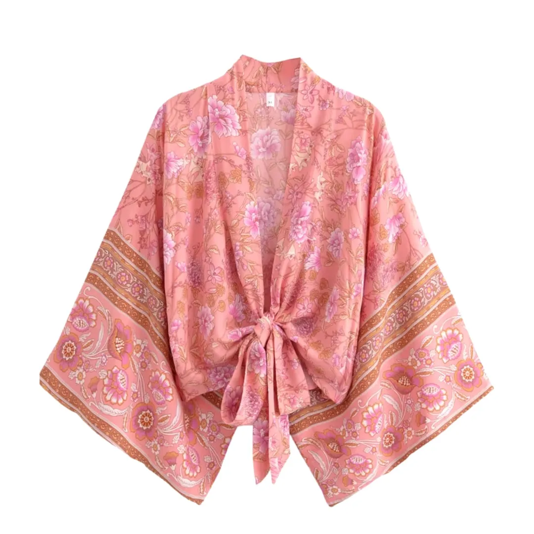 Blushing Oasis Kimono