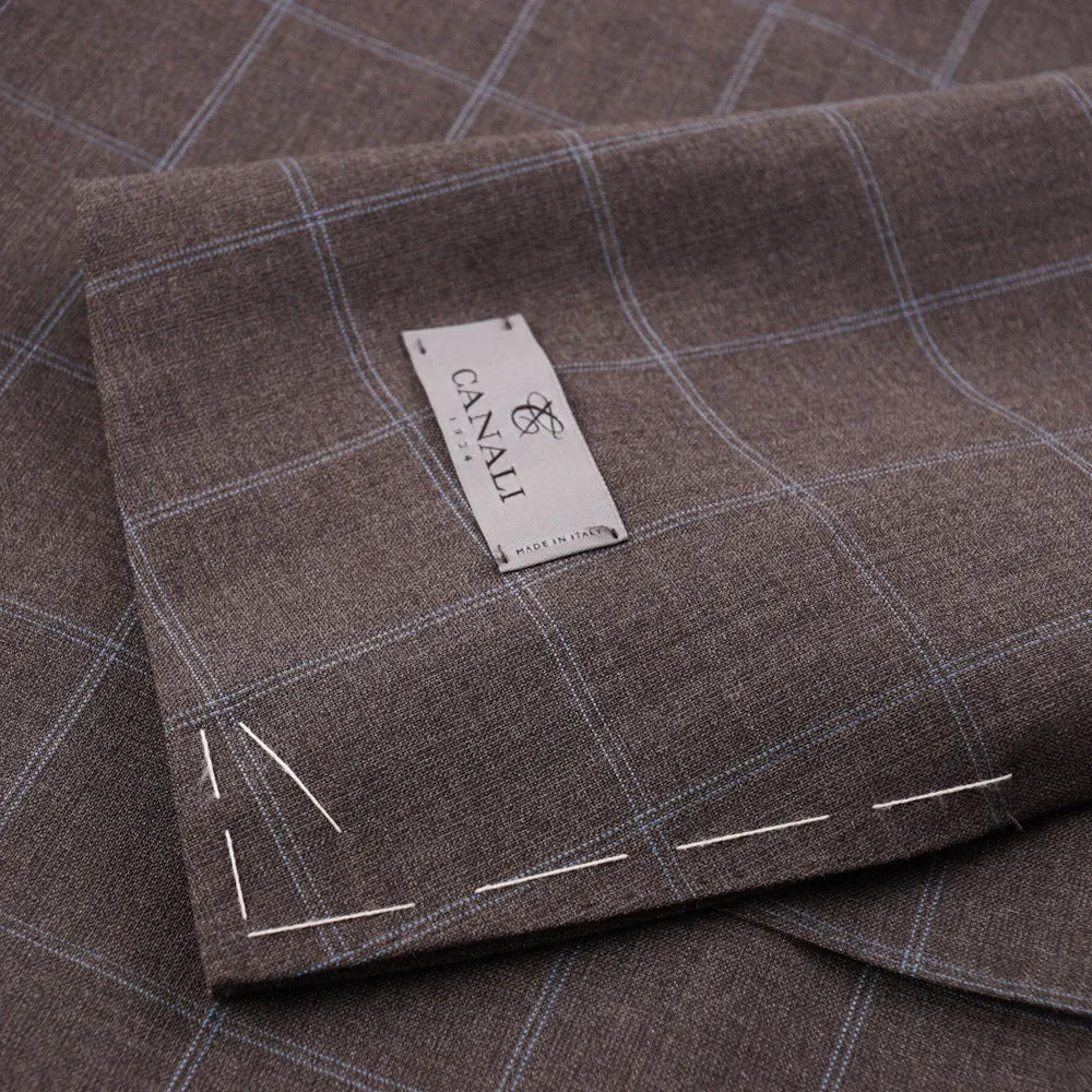 Canali Windowpane Check 'Impeccable' Wool Suit