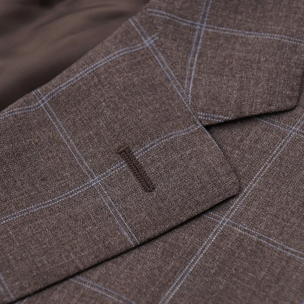 Canali Windowpane Check 'Impeccable' Wool Suit