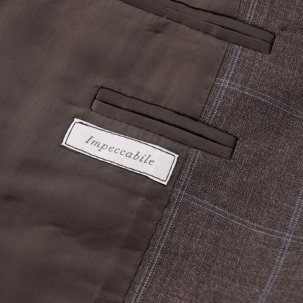 Canali Windowpane Check 'Impeccable' Wool Suit