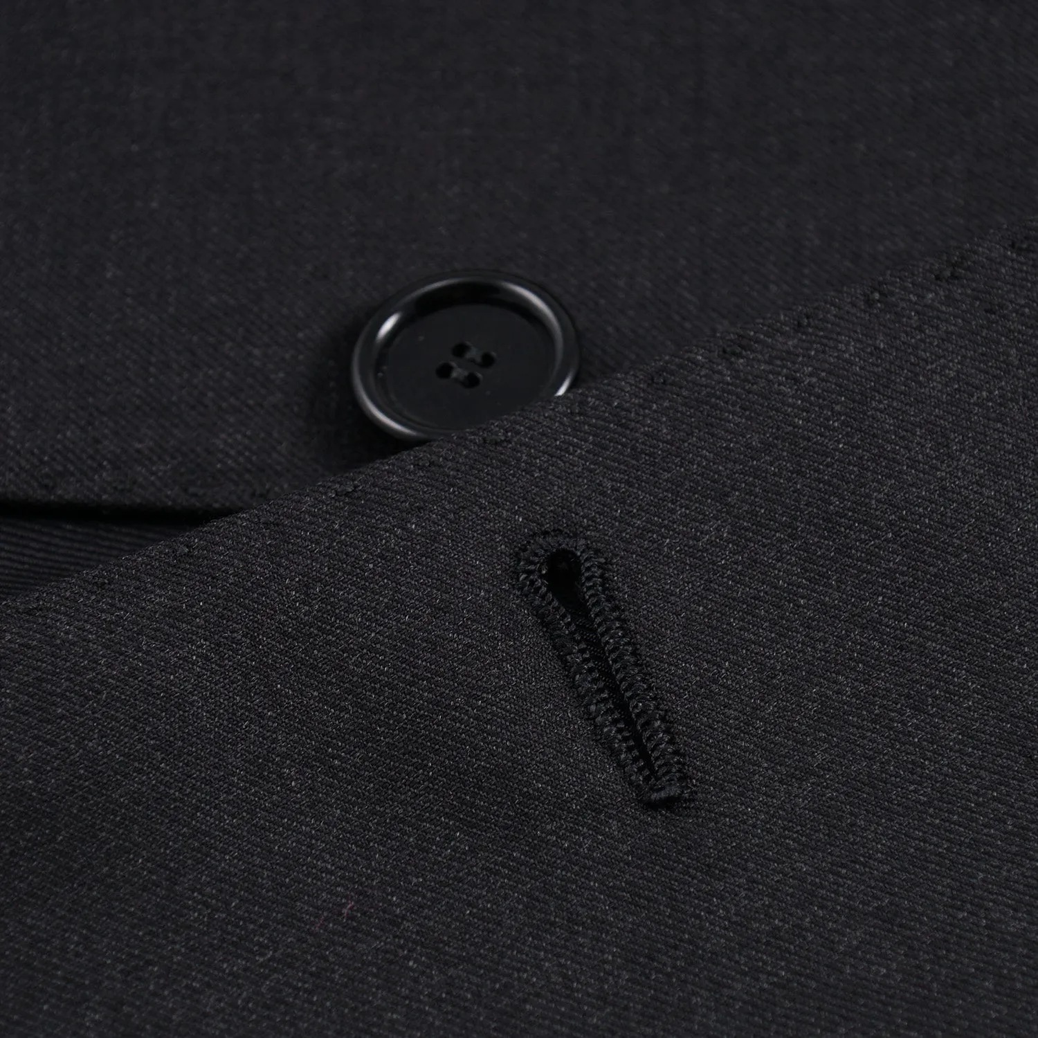 Cesare Attolini Slim-Fit Solid Charcoal Wool Suit