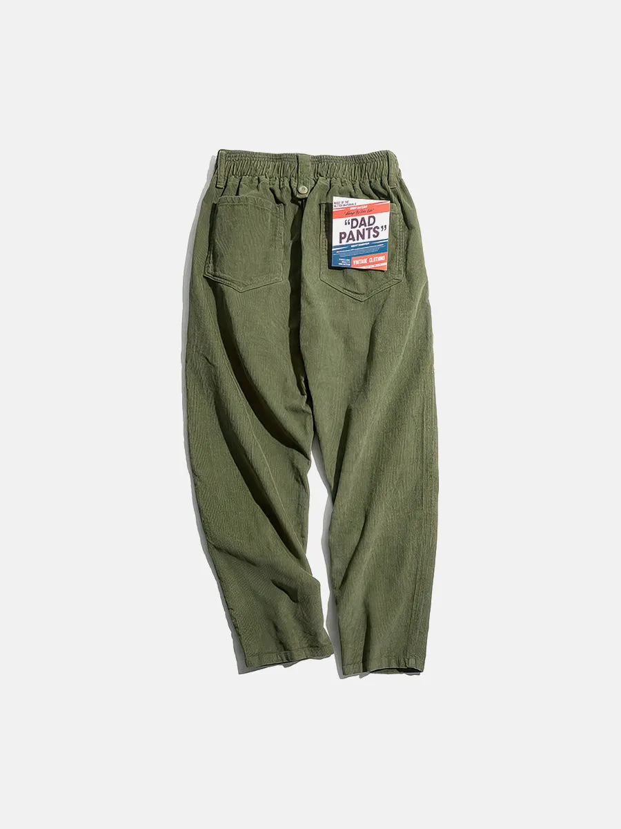 Corduroy Casual Dad Pants