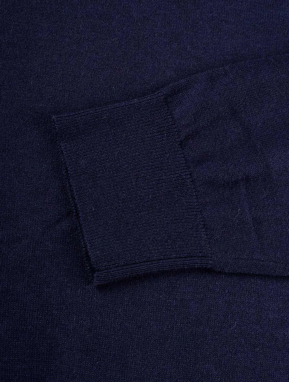 Cotton Cashmere C-neck Evening Blue