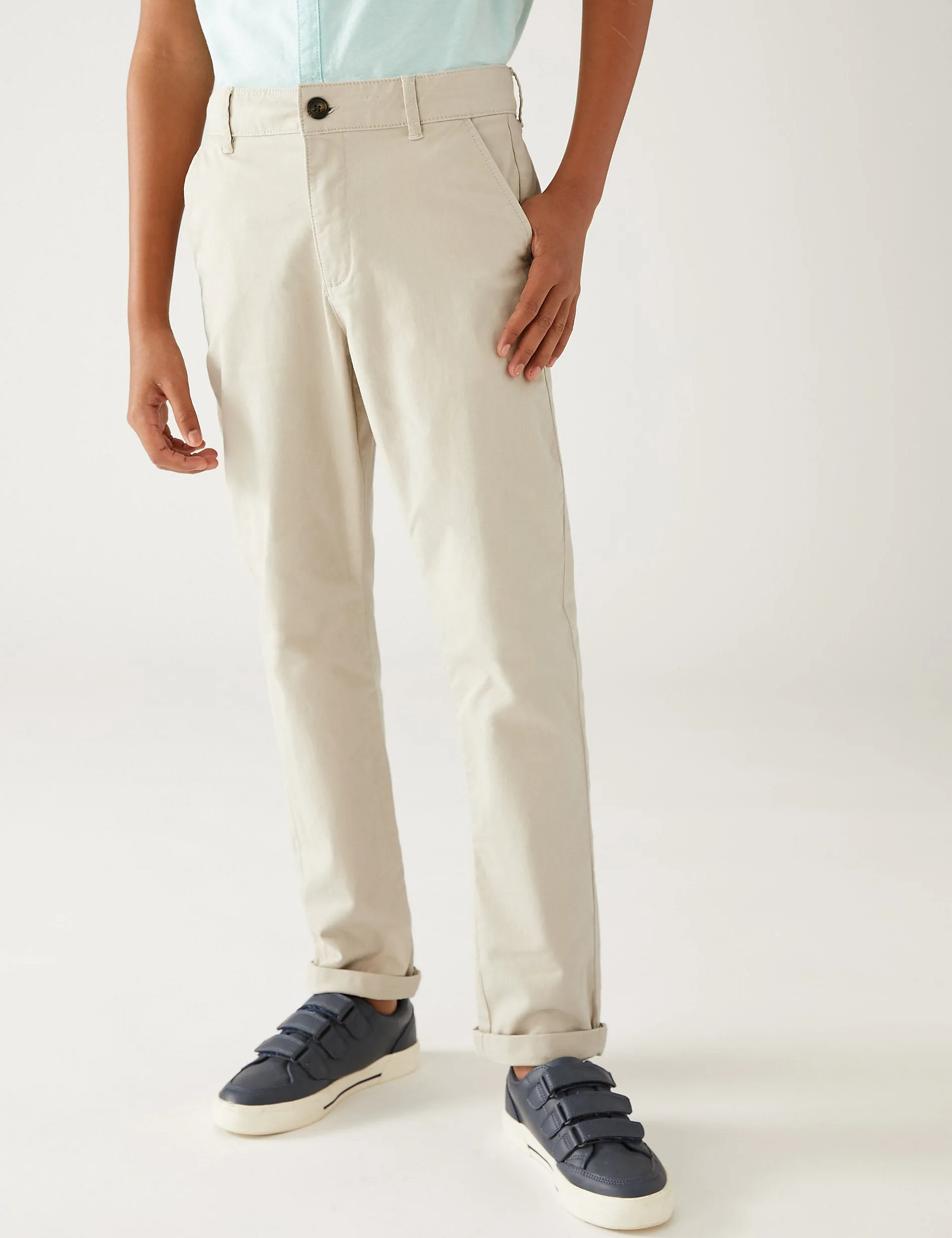 Cotton Chinos (6-16 years) Marks & Spencer