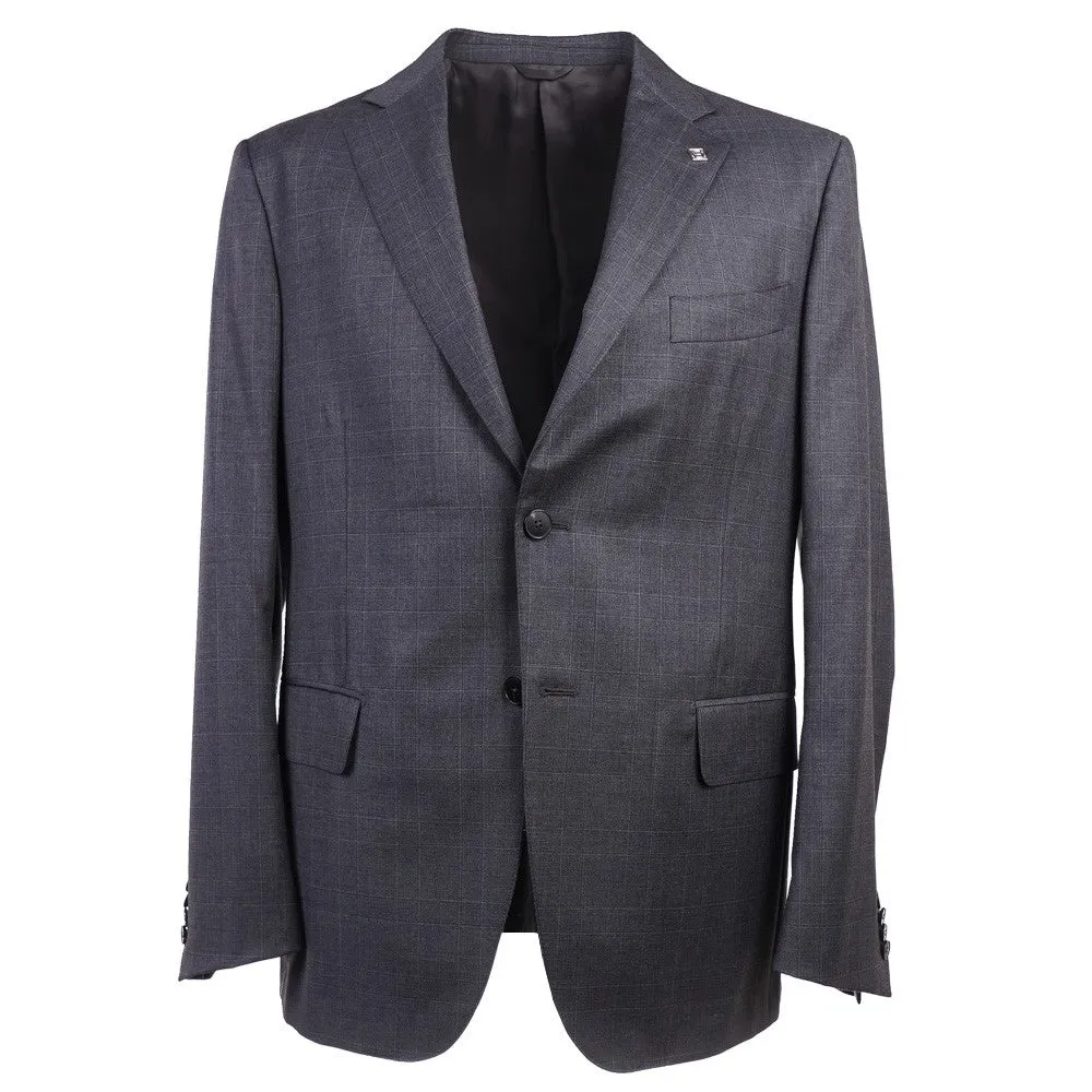 Eidos Gray Subtle Check Wool Suit