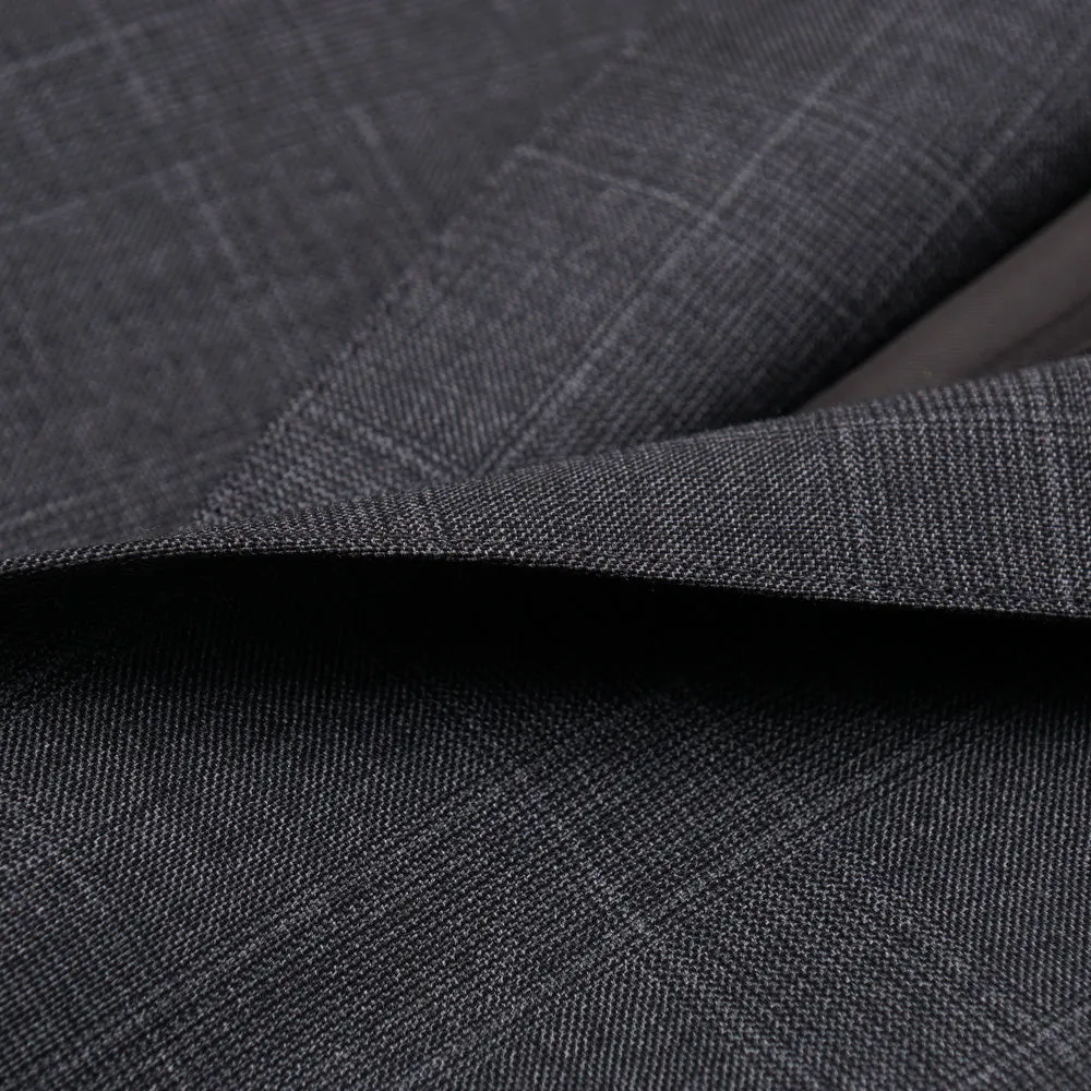 Eidos Gray Subtle Check Wool Suit