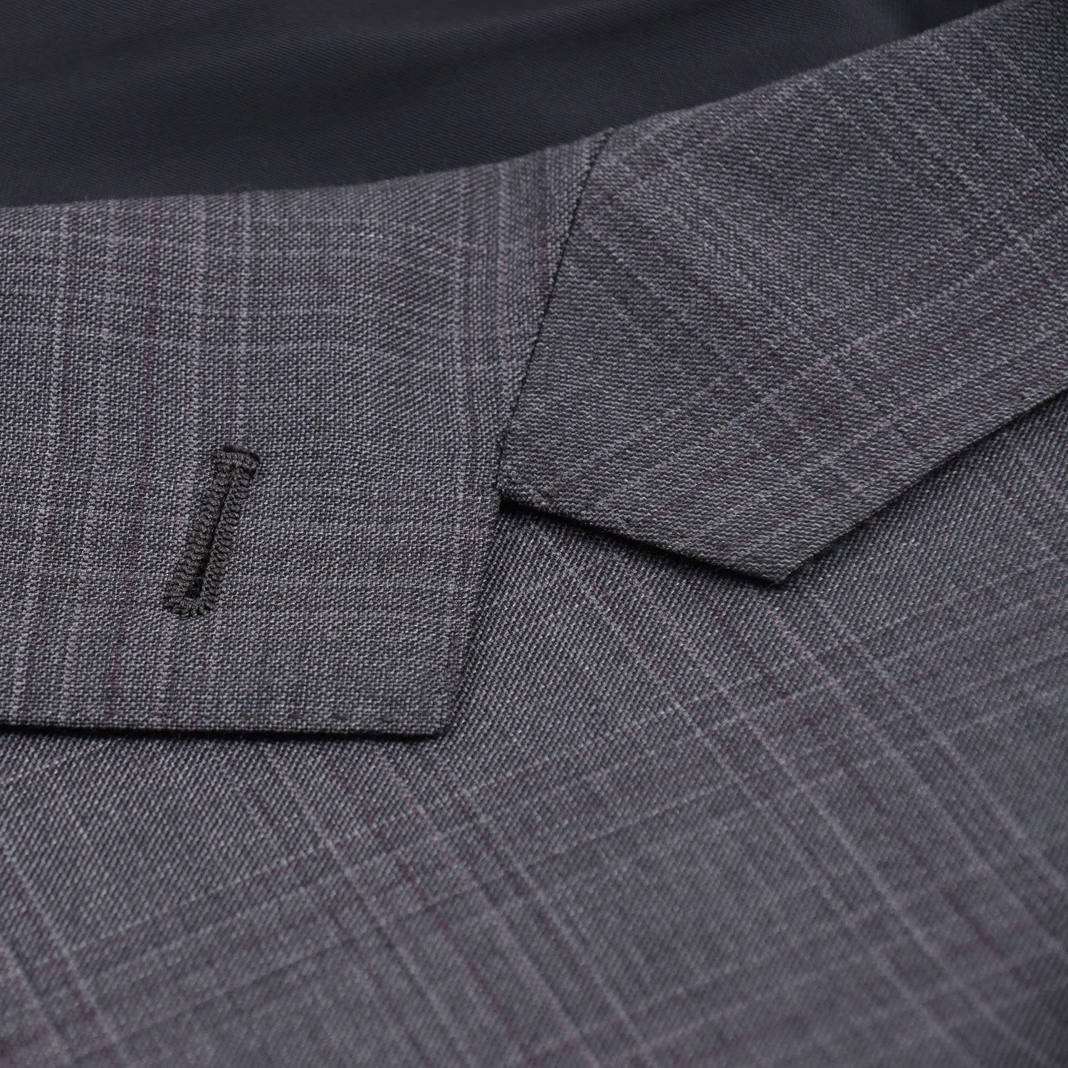 Ermenegildo Zegna Gray Check 'Trofeo' Wool Suit