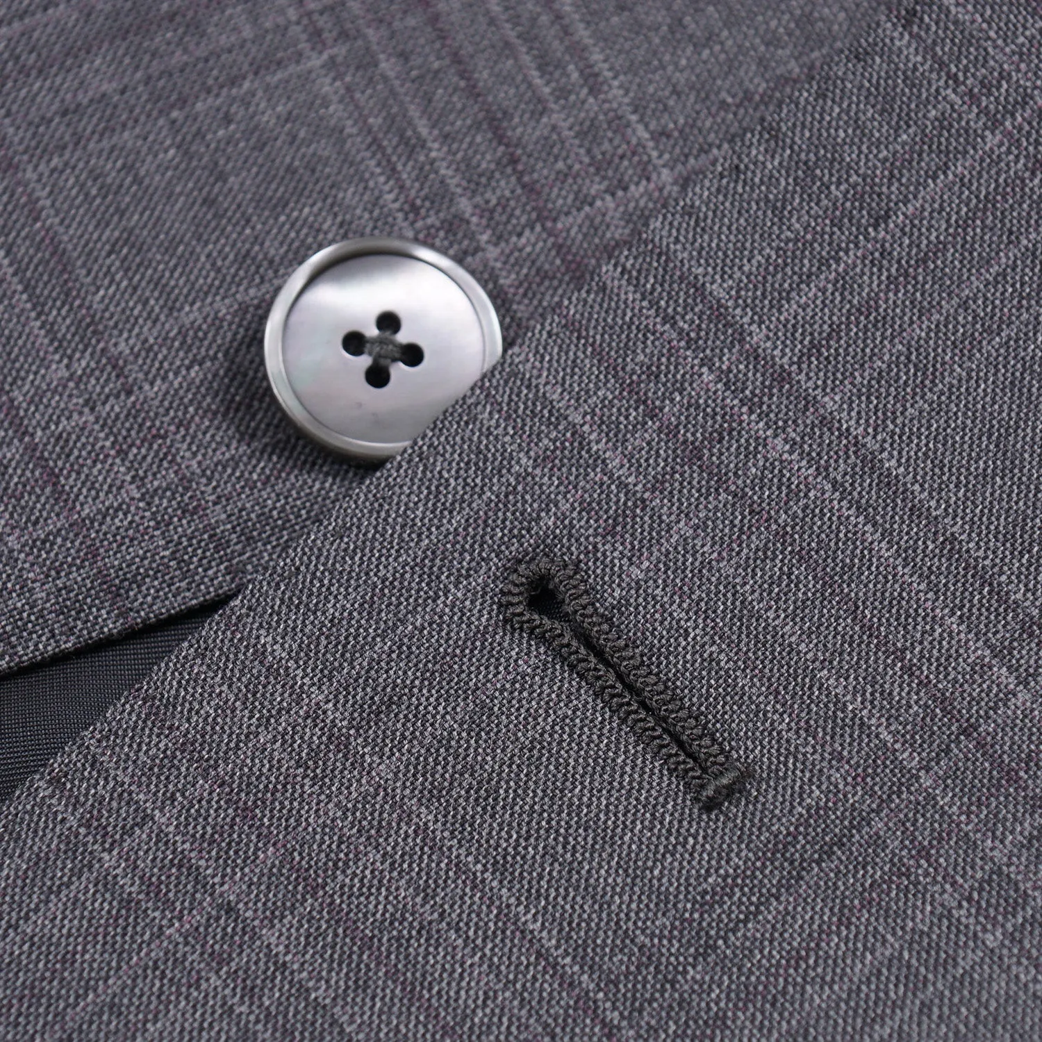 Ermenegildo Zegna Gray Check 'Trofeo' Wool Suit