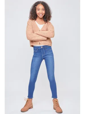 Girls Faux Front Pull On Skinny Jean