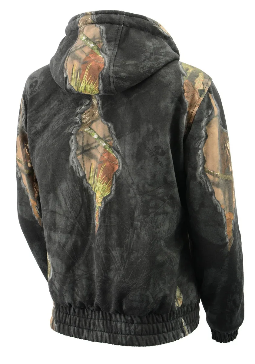 Milwaukee Leather MPM1779 Men's Mossy Oak Eclipse Zipper Front Hoodie