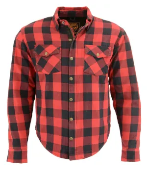 Milwaukee Performance MPM1631 Men's Armored Checkered Flannel Biker