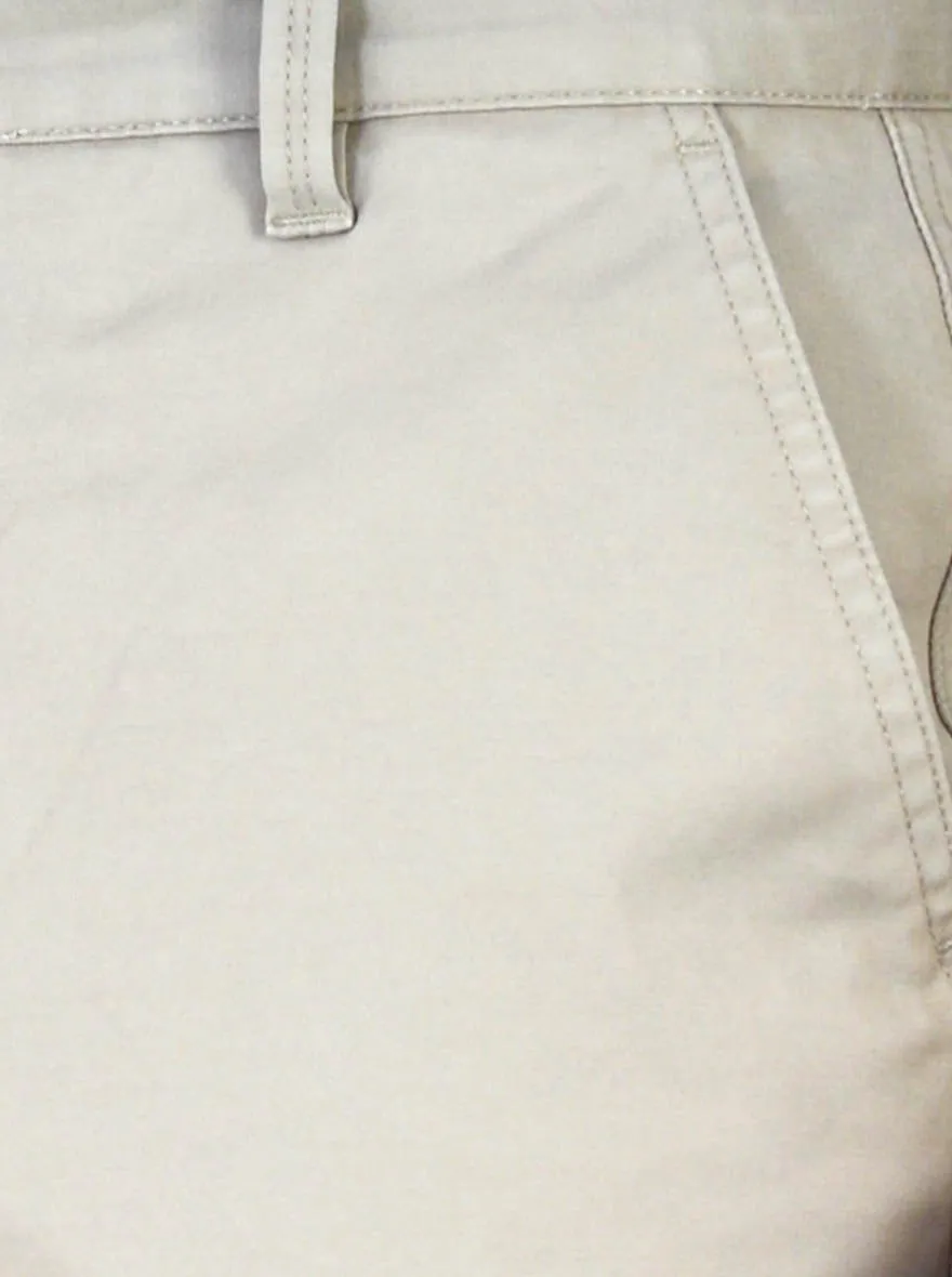 Neutral Grey Solid Slim Fit Chinos | JadeBlue