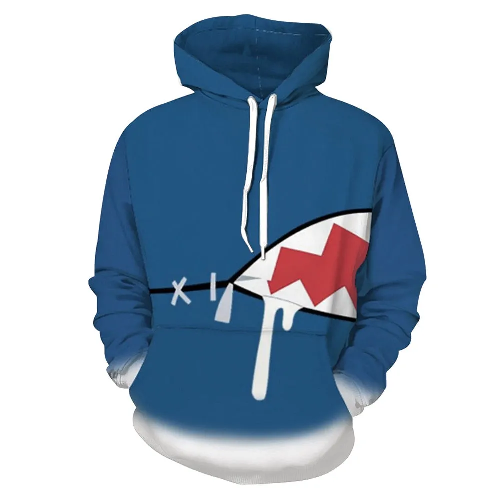 Scuba diving Hoodie for Men | shark bite pullover