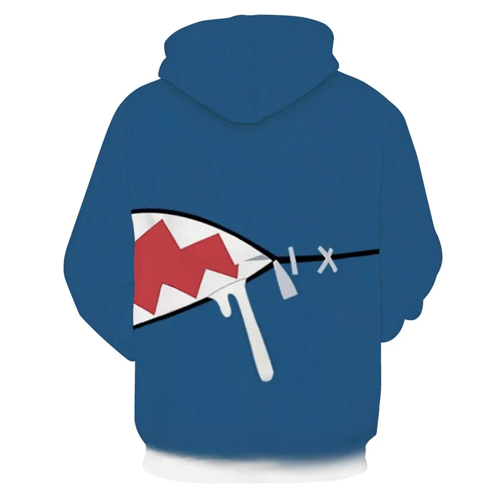 Scuba diving Hoodie for Men | shark bite pullover