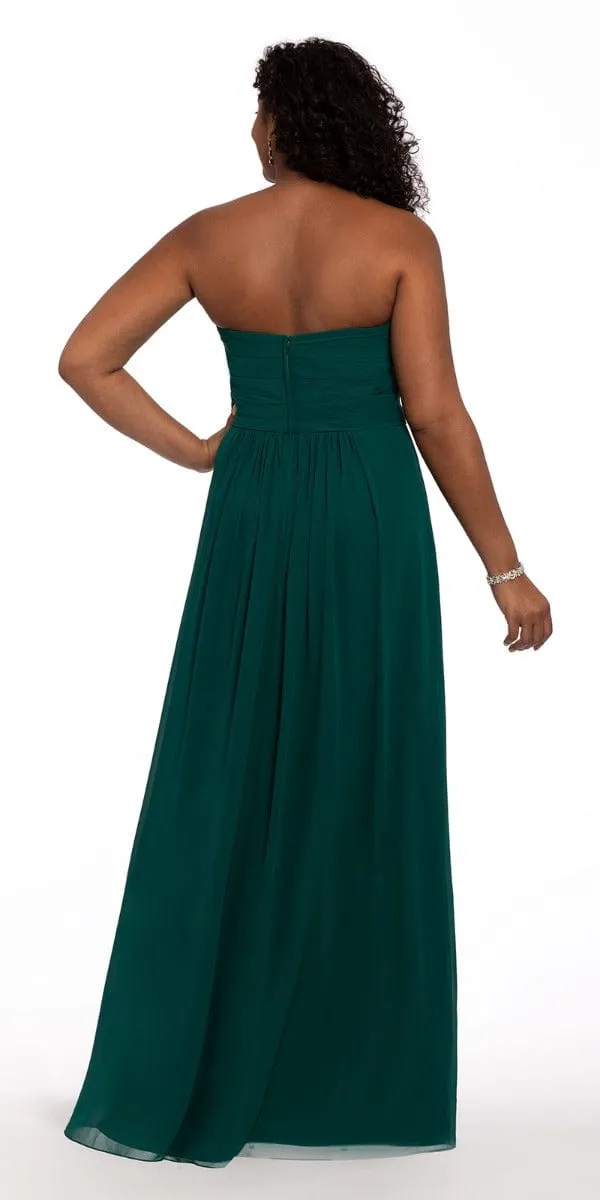 Strapless Criss Cross Bodice Dress - Petite