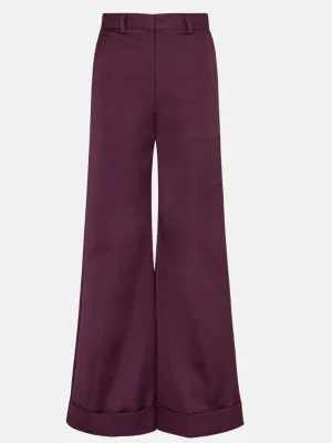 Techy Sateen Wide Leg Pant