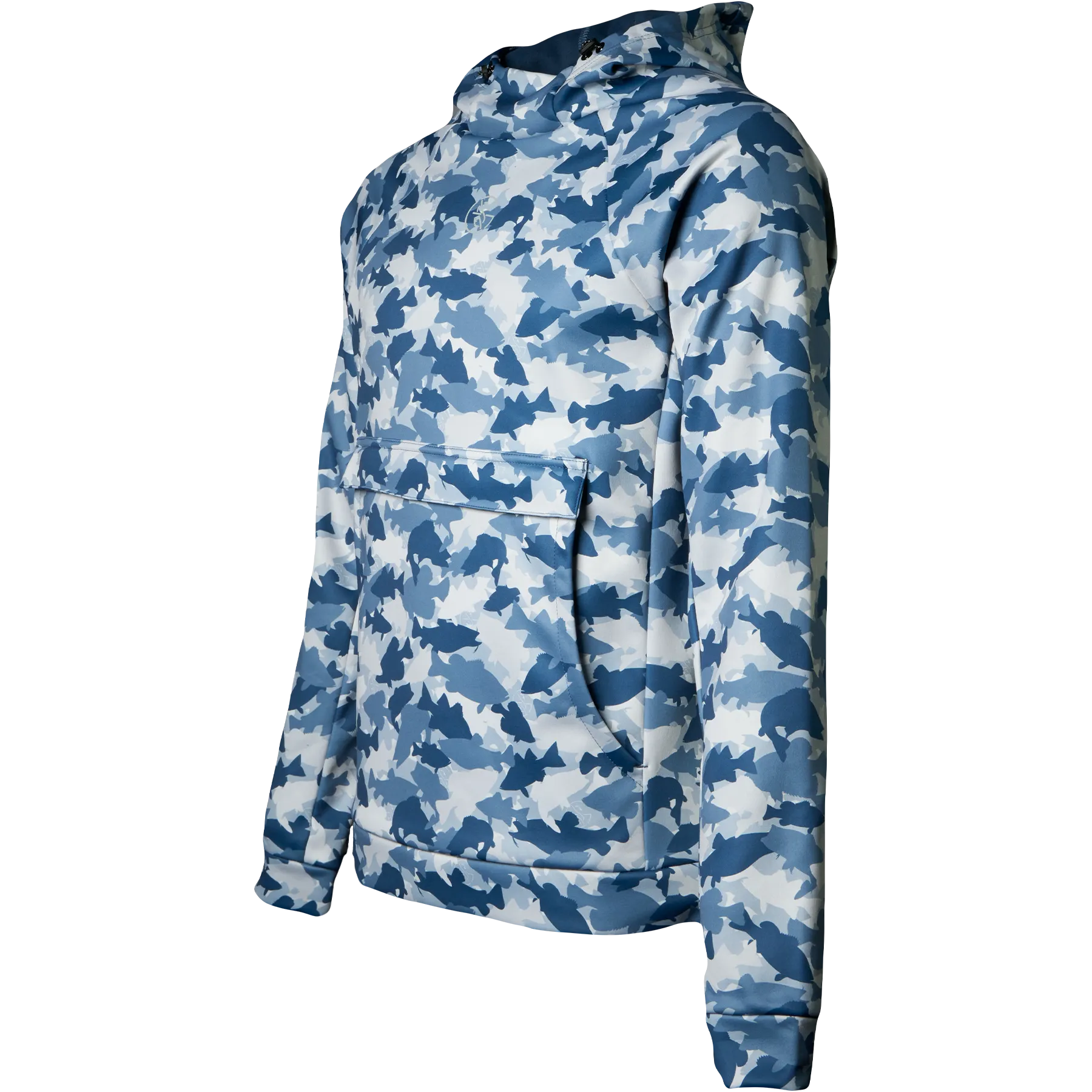 Whitewater Fish Camo Ultimate Hoodie with Gaiter