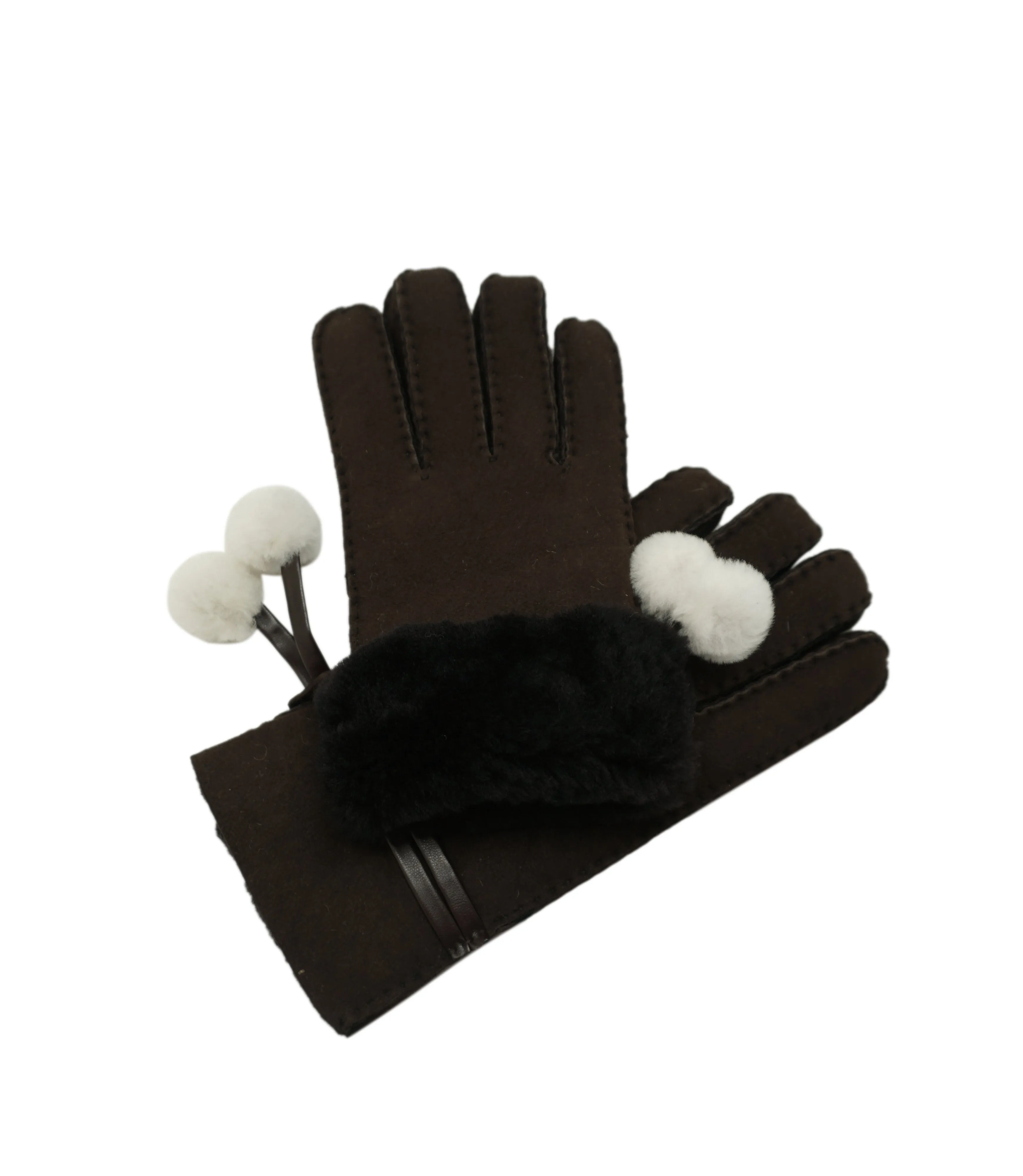 YISEVEN Women's  Sheepskin Shearling Leather Gloves